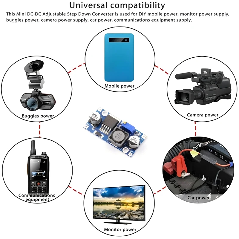 LM2596 DC-DC 3A step-down power module buck converter