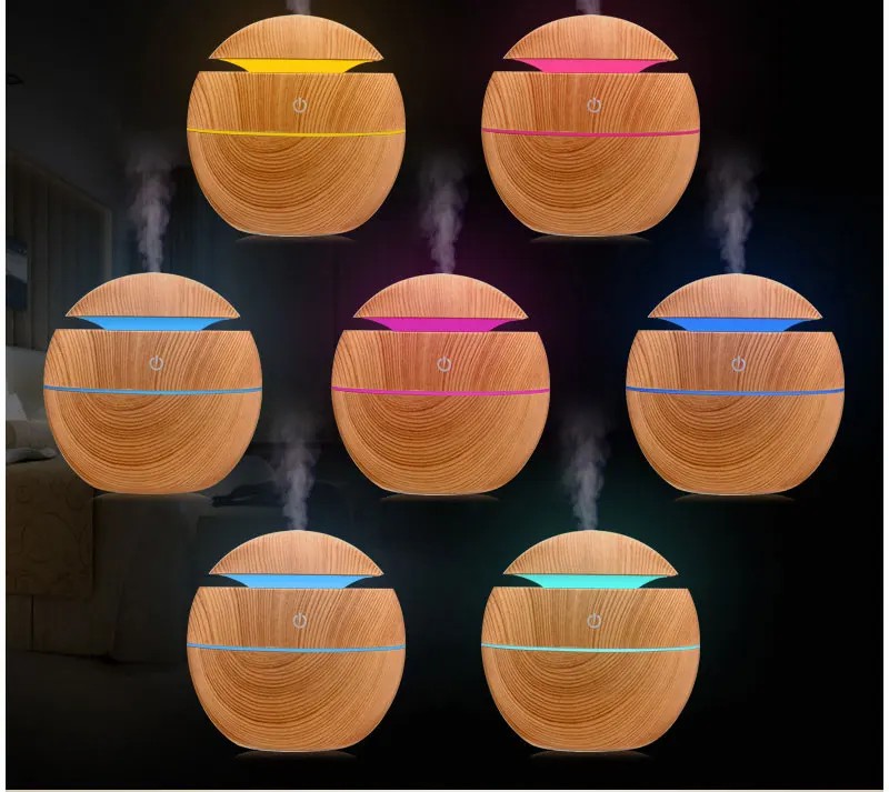 Mini Aroma Diffuser 130ml Ultrasonic Water-soluble Essential Oil Ultra Quiet Diffusers