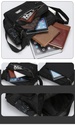 Men's shoulder bag with multiple pockets for business storage coin purse business casual simple crossbody bag