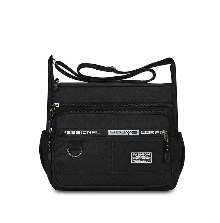 Men's shoulder bag with multiple pockets for business storage coin purse business casual simple crossbody bag