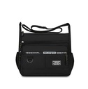 Men's shoulder bag with multiple pockets for business storage coin purse business casual simple crossbody bag