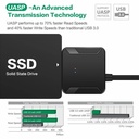 USB 3.0 To SATA Adapter Cable SATA III Hard Disk Drive Converter USB 3.0 Hard Drive Adapter for 3.5/2.5 External HDD SSD Adapter