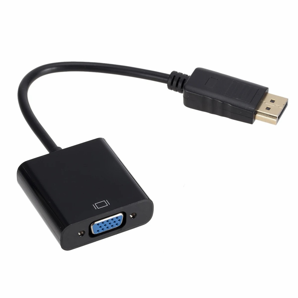 1080P Display Port DP To VGA Adapter Cable Male To Female Converter for PC Computer Laptop HDTV Monitor Projector