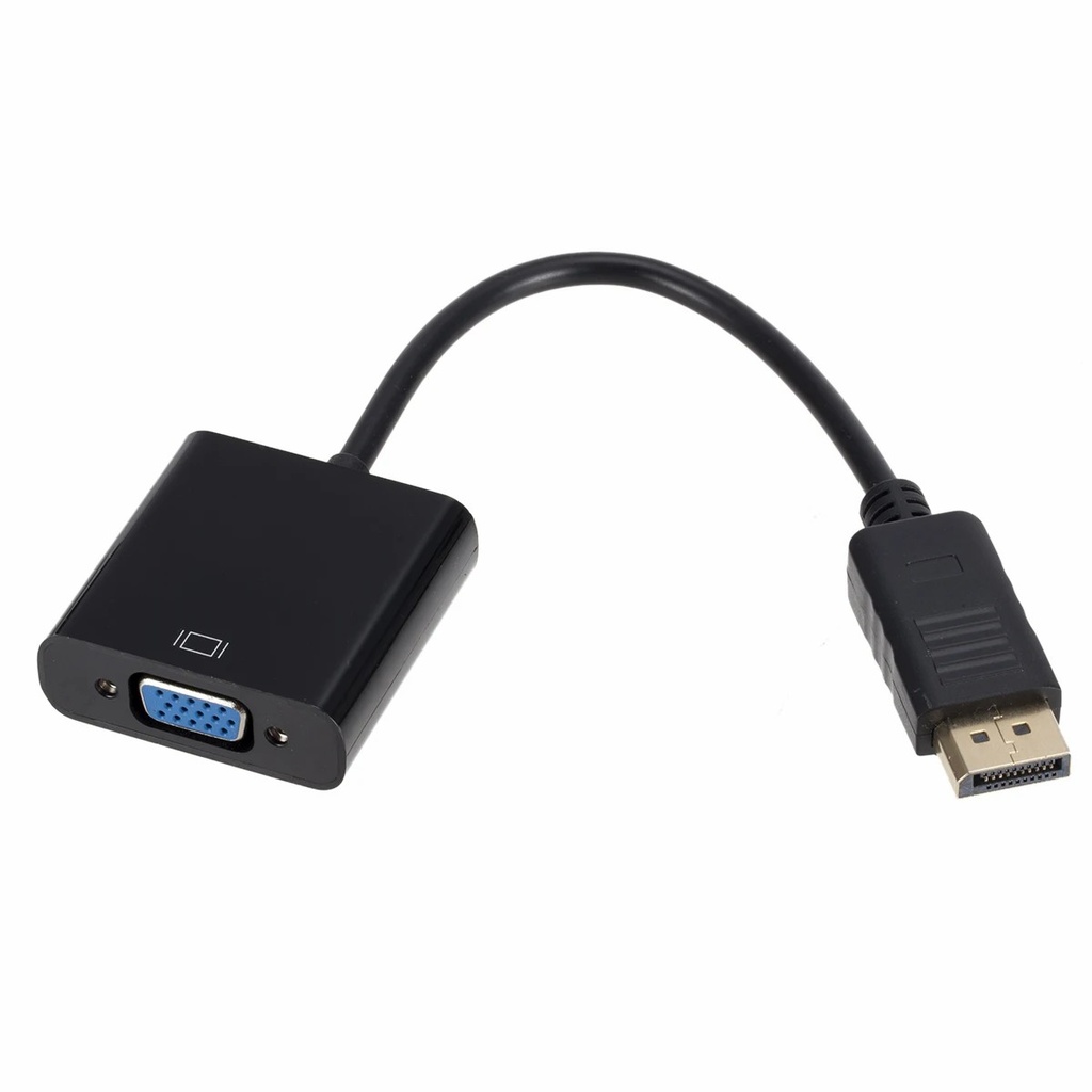 1080P Display Port DP To VGA Adapter Cable Male To Female Converter for PC Computer Laptop HDTV Monitor Projector