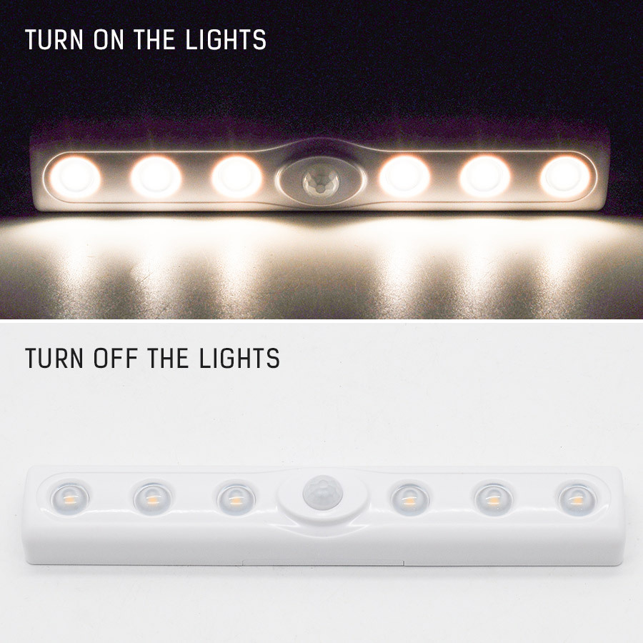 LED induction wardrobe night light DC4.5V warm light 0.5W battery model simple installation night light
