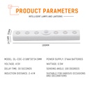 LED induction wardrobe night light DC4.5V warm light 0.5W battery model simple installation night light