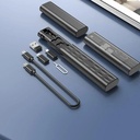Multifunctional Data Cable Storage Box Portable USB A To Type C/8pin /Micro Phone Memory Card Pin Adapter Charging Cable Storage