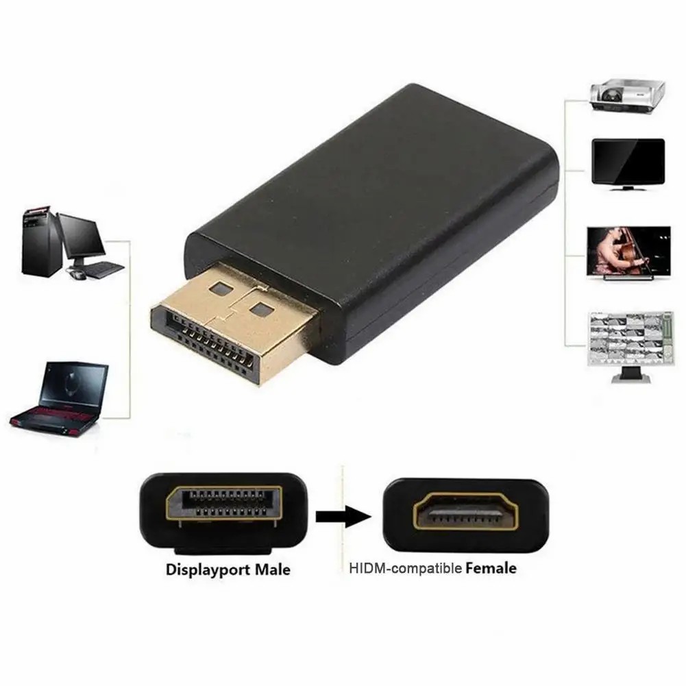 DisplayPort to HDMI Adapter Cables Converter Display Port Male Mini DP to Female HDMI Cable Adapter