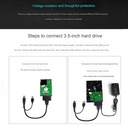 SATA to USB 3.0 / 2.0 Cable Adapter UP To 6 Gbps 7+15/22 pin For Support 2.5 Inch External SSD HDD Hard Drive Sata III SATA3