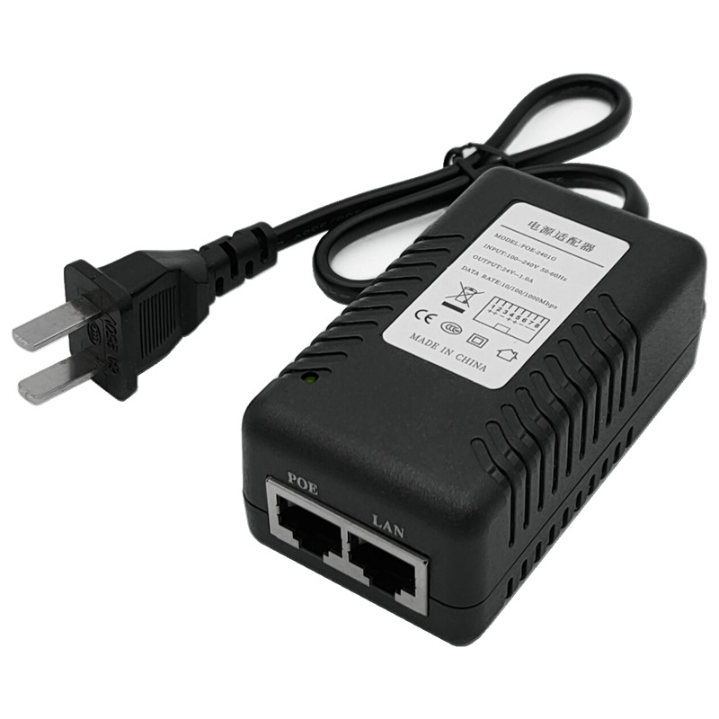 POE power supply 12V 24V 48V bridge wireless CPE Ethernet power supply adapter 100M module