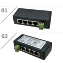 POE Injector 4 Ports POE Splitter 12V- 48V for CCTV Network POE Camera Power Supply Switch Over Ethernet IEEE802.3af