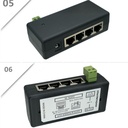POE Injector 4 Ports POE Splitter 12V- 48V for CCTV Network POE Camera Power Supply Switch Over Ethernet IEEE802.3af