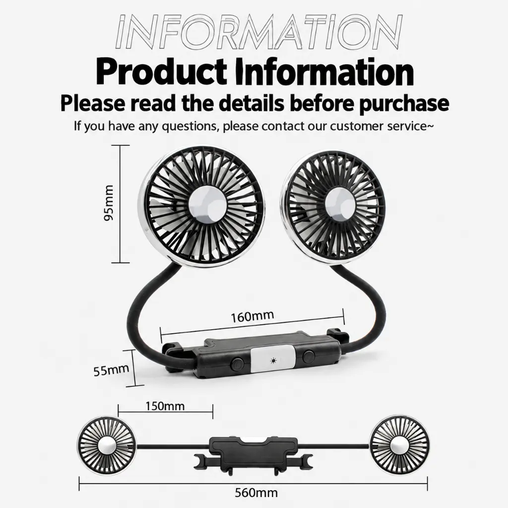 Dual Fan Product Information Infographic.webp