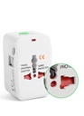 Universal Travel Adapter Type-C Multi-functional Dual USB Portable Travel Adapter