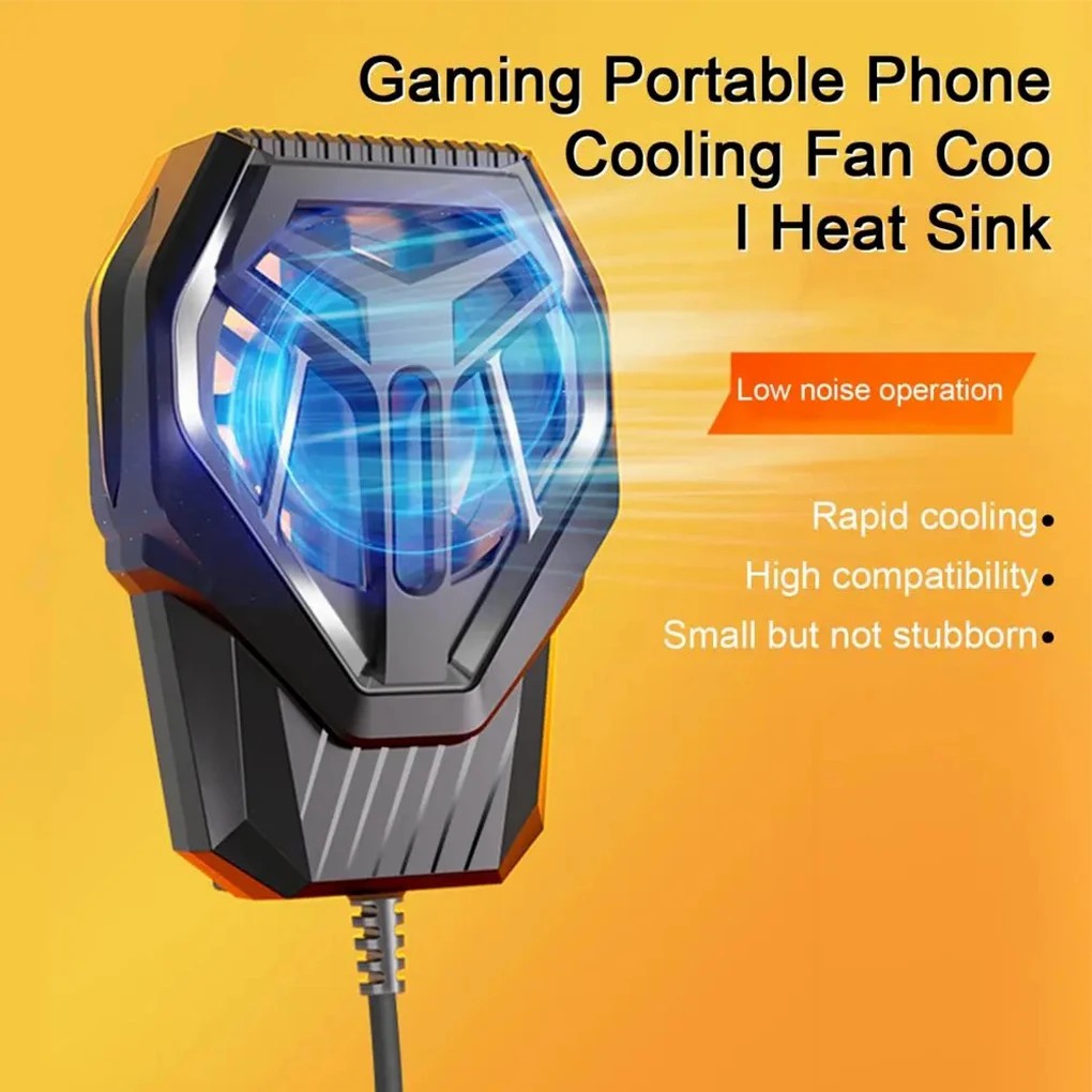 S10 Silent Phone Cooler Turbo Fan Fast Cooling Phone Back Cooler