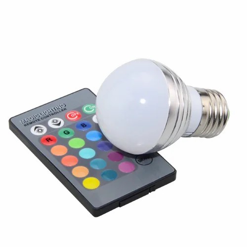 E27 RGB LED Sopt light With Remote 3W 85-265V LED RGB Bulb Light 16 Color Change lamp