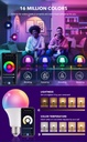 Tuya Smart Led Bulb Light 10W Bluetooth-compatible Lamp E27 RGBCW Led Lamp Color Changing Lamp RGB+CCT Decor Home