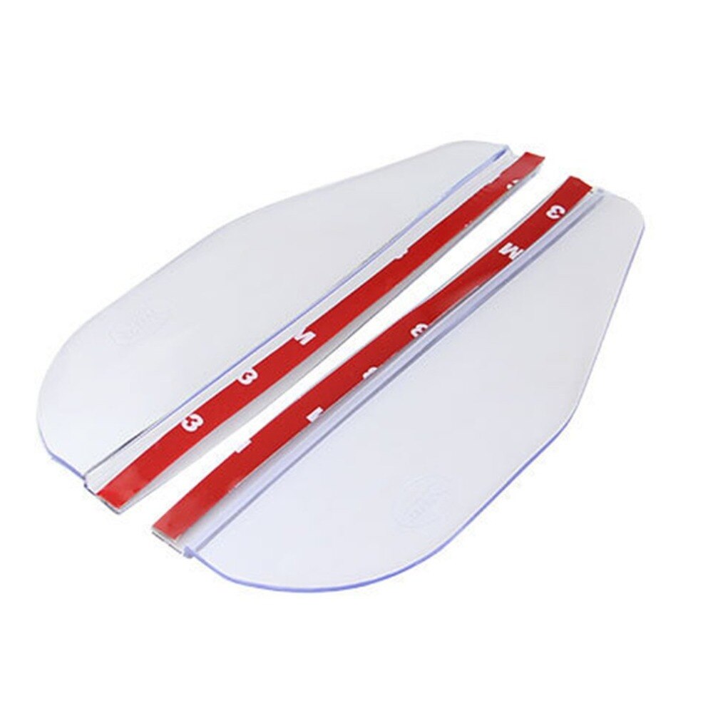 2-piece universal flexible PVC auto parts rearview mirror protector rain cover car rearview mirror eyebrow rain cover