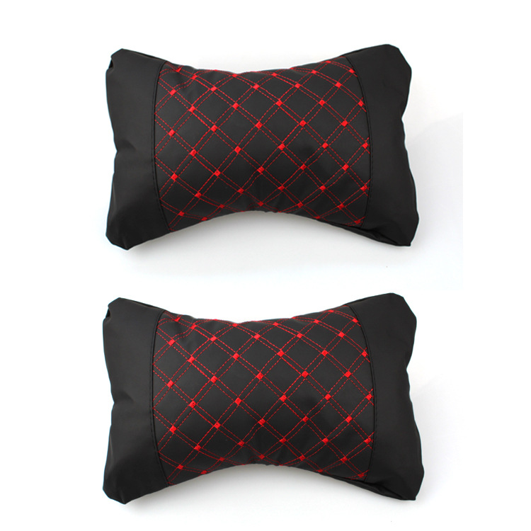Microfiber Leather Cushion Car Headrest Neck Pillow