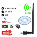 Mini USB2.0 WiFi Network Card Adapter 900Mbps WiFi Adapter