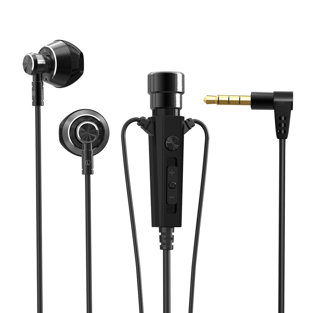 KT-01 HiFi Earphone Wired with Microphone Noise Cancelling In Ear Headset Bass Earbuds for Games Karaoke Live Music