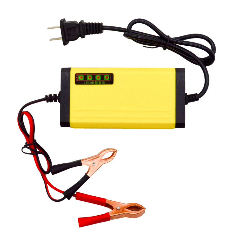 Intelligent pulse 12V 8-20AH lead-acid battery motorcycle battery charger
