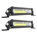 DXZ car LED strip light mini small single row COB 9W work light modified daytime running light motorcycle auxiliary light