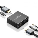 HDMI-compatible Audio Extractor + Optical TOSLINK SPDIF + 3.5mm Stereo Audio Converter 4K x 2K Audio Splitter