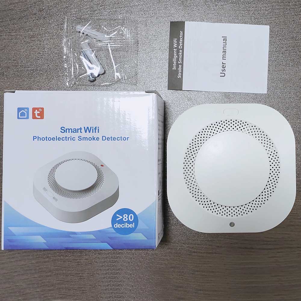Tuya Wifi 80DB Alarm Fire Smart Smokes sensor Wifi Fire Protection Home Security Alarm Smart Life