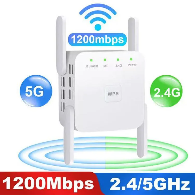 AC1200M Dual Frequency WIFI Network Repeater 5G/2.4G Wireless Signal Extender Amplifier