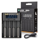 4 Slots Lithium Battery USB Smart Battery Charger Li-ion MH/Ni CD AAAA AAA AA A SC C F6 Batteries Universal Charger LCD Display