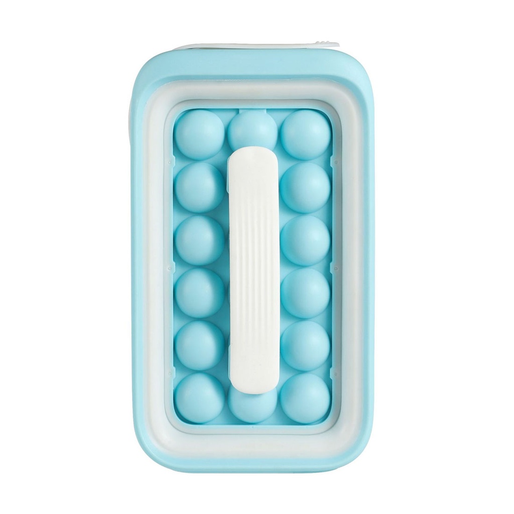 Two-in-one Ice Cube Mold Removable Storage Box Stretched Round Ice Cube Tray Cube Makers DIY Ice Mould