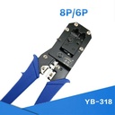 Dual-use network 8P+6P tool wire crimping pliers engineering wiring multi-function network cable telephone line crimping pliers