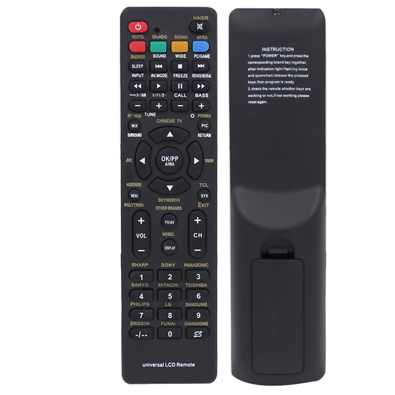 Universal global pass infrared TV remote control