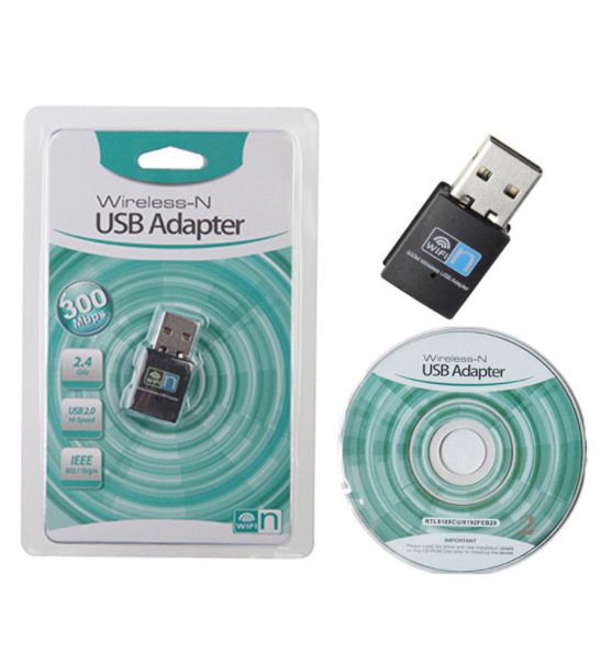 300Mbps USB WiFi Wireless Adapter USB Network Adapter 2.4G Wireless Dongle Network Card