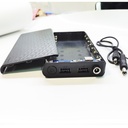 Durable Dual USB Output DIY 20000mah 7x18650 Battery Case DC Output 9V/12V Plastic Charging Box Non-removable Power Bank Shell(without batteries)