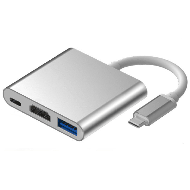 Type-C to USB 3.1 HDMI Docking Station 3 in 1 USB C Hub Screen Expansion 4K Adapter