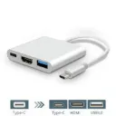 Type-C to USB 3.1 HDMI Docking Station 3 in 1 USB C Hub Screen Expansion 4K Adapter