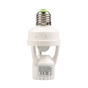 360 Degrees PIR Human Induction Motion Sensor Night Lamp Socket Base Lamp Holder E27 AC 100V-220V Delay Time Adjustable Switch