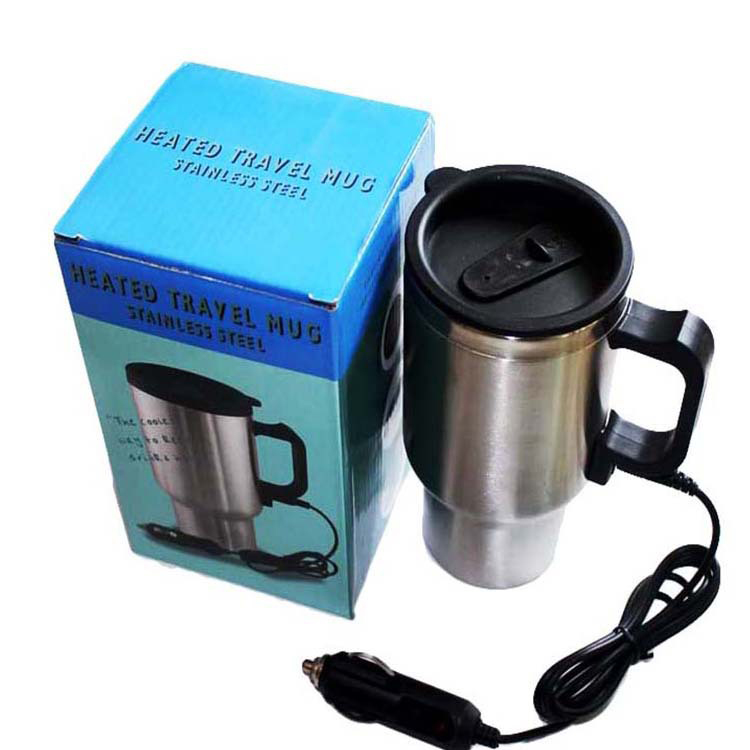 Portable 12V 65degrees car electric water boiling heating cup hot water cup