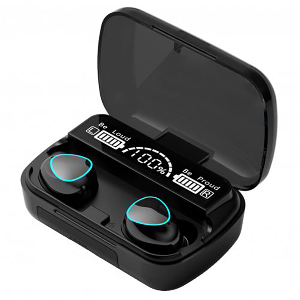 M10 Wireless Bluetooth Earphones Headphones Outdoor Sports Headset With Charging Bin Display Touch Control Earbuds