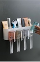 Toothbrush Holder Wall Set Toothbrush Cup Mouthwash Cup Toothpaste Squeezer