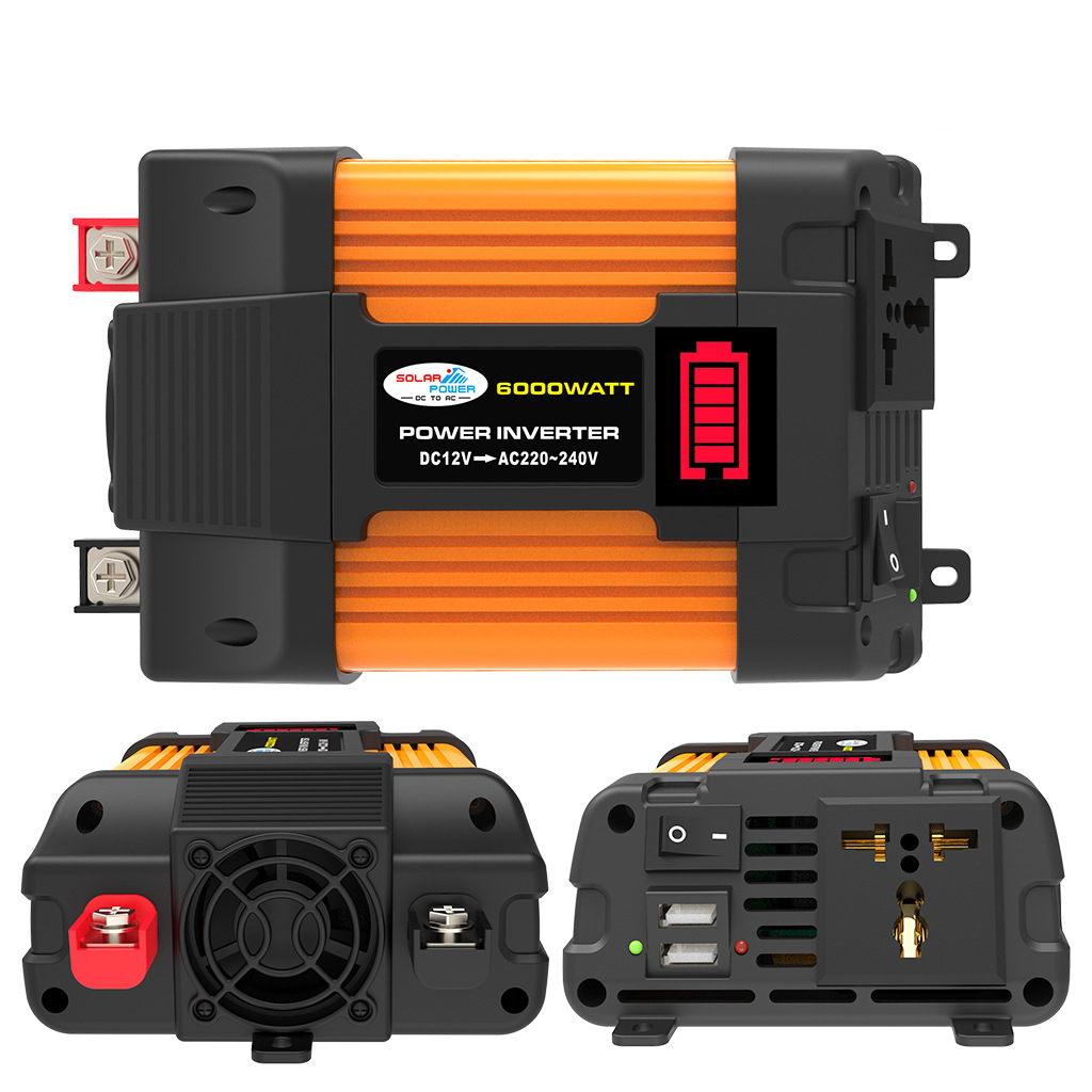 500W Car Power Inverter Modified Sine Wave Dual USB DC 12V to AC 220V Voltage Transformer Power Inverter Converter Adapter