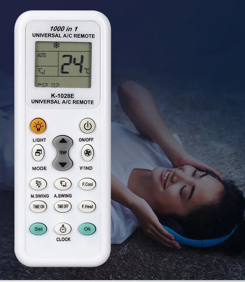 1000 in 1 Universal air conditioner remote control K-1028E global model one-click setting