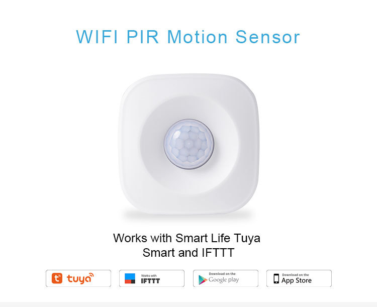 Tuya WIFI Smart PIR Motion Movement Sensor Smart Life APP Home