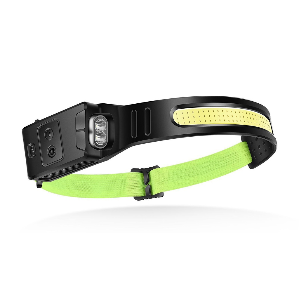 USB Rechargeable LED Sensor Headlamp XPE+COB Headlight Head Torch Work Light Waterproof Headlamp