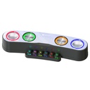 NR-555 TWS Connection Bluetooth 5.0 Wireless Speaker Colorful Lighting Computer Call Gaming Link Microphone AUX Input TF Card