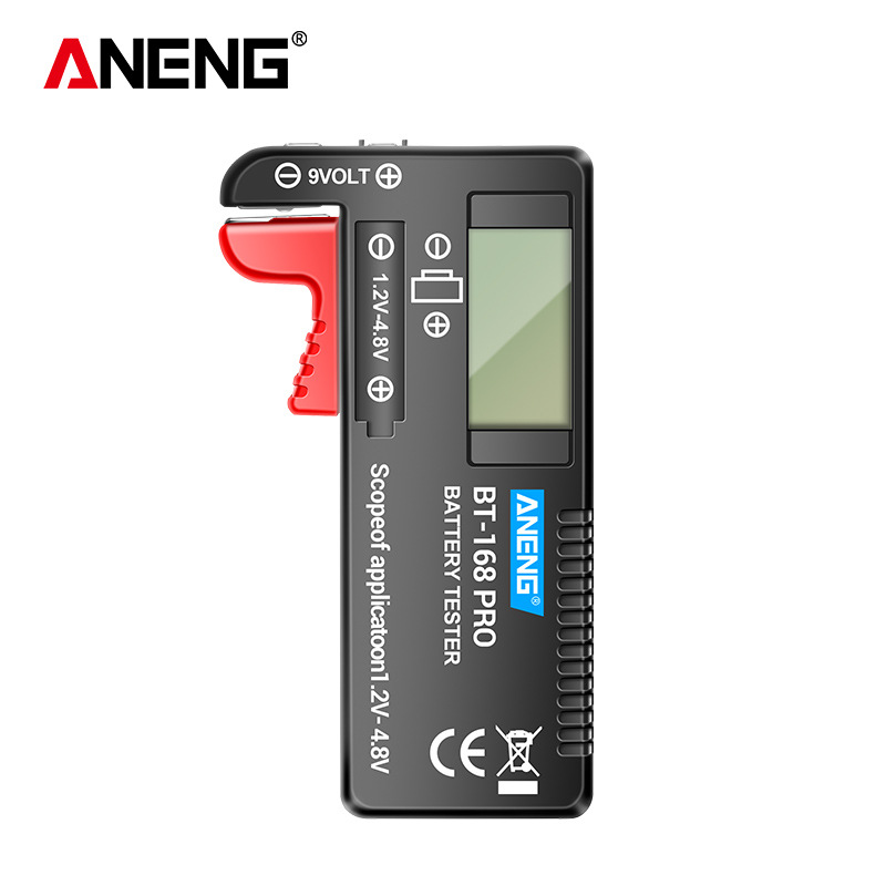 ANENG BT-168 PRO Digital Lithium Battery Capacity Tester Checkered Load Analyzer Display Check AAA AA Button Cell Universal Test