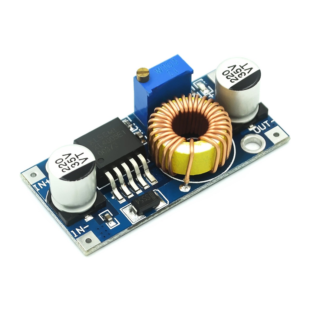 5A DCDC adjustable step-down power supply module high power XL4005 high efficiency voltage regulation far exceeds LM2596