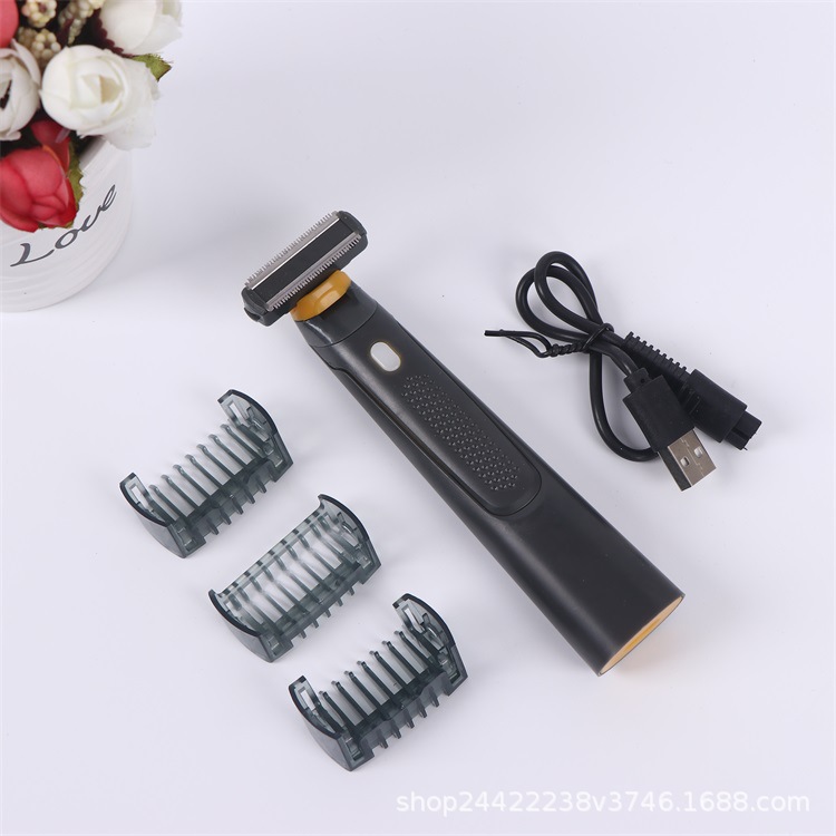 Men's Electric Groin Hair Trimmer Pubic Hair Trimmer Body Grooming Clipper for Men Bikini Epilator Rechargeable Shaver Razor
